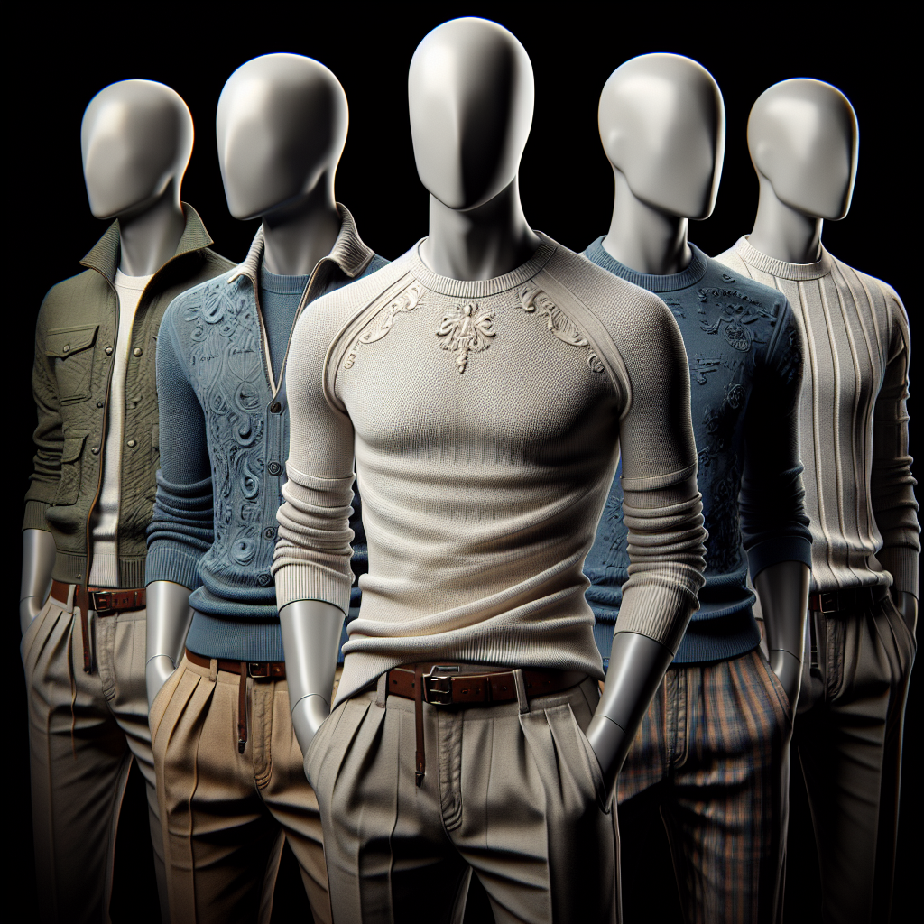 A diverse group of men showcasing Scotch & Soda tops from the Amsterdam Blauw, Classic, and Limited Edition collections, each highlighting the unique fit and styling.