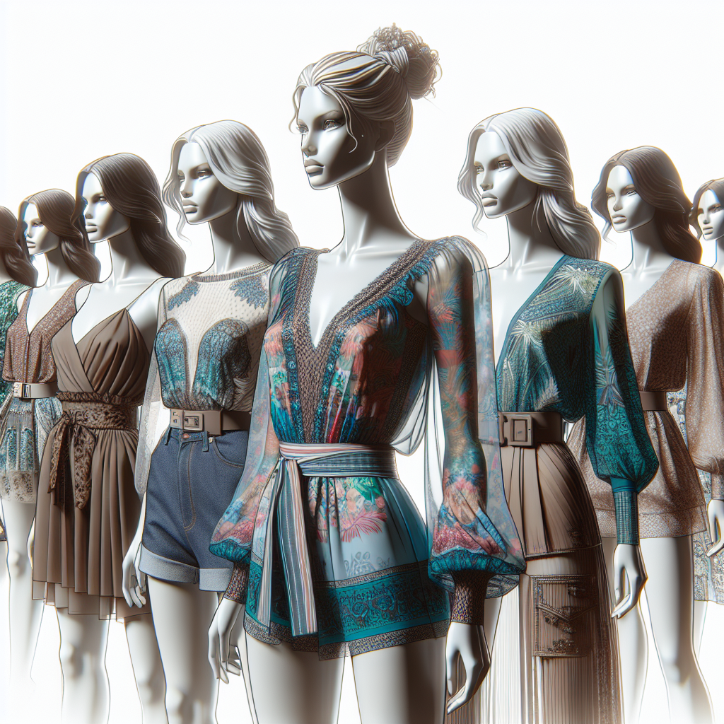 A fashion runway image showing models donning garments with the highlighted print trends, showcasing how they can be styled effectively.